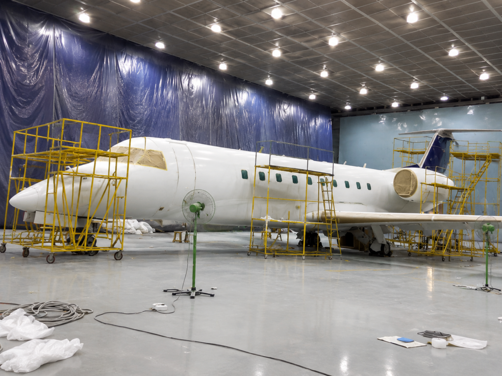 Aircraft Exterior Painting by our team members