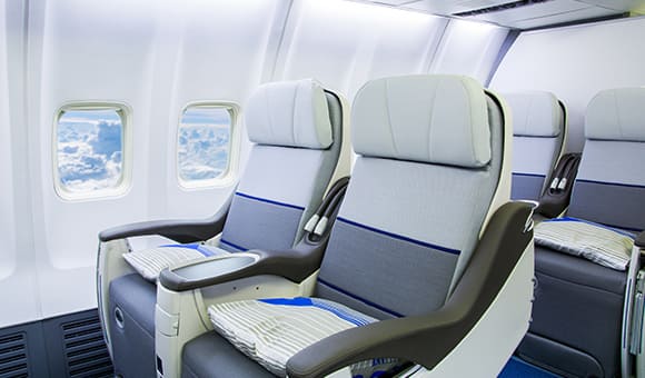 Airline leather seat